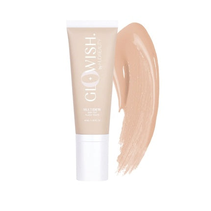HUDA BEAUTY GloWish Multidew Vegan Skin Tint Foundation 01 Fair 1.35 Fl Oz
