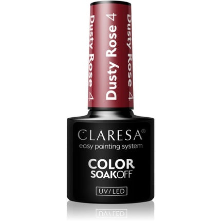Claresa Soak Off Uv/Led Dusty Rose Hybrid Nail Polish 004 5g
