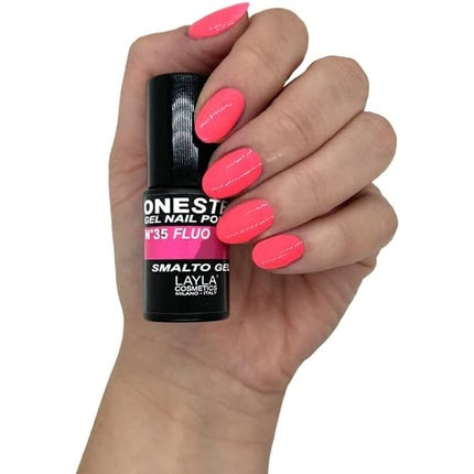 LAYLA COSMETICS One Step Gel Nail Polish Strike Fluo Number 35