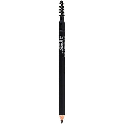 Gosh Eyebrow Pencil With Brush 02 Soft Black 1.2g