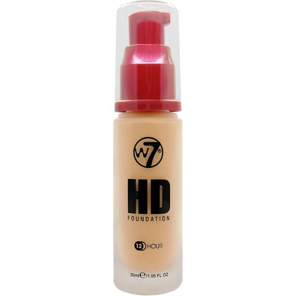 W7 HD Foundation Honey Light to Medium Coverage Lightweight Long Lasting