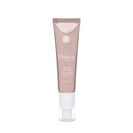 Wakeup Cosmetics Sweet Radiance Liquid Foundation SPF 20 Moisturizing with Radiant Effect Color 02 Natural Rose