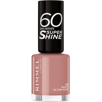 Rimmel London 60 Seconds Super Shine Nail Polish Mauve to the Music 8ml
