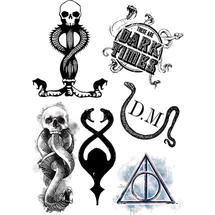 Harry Potter Temporary Tattoos Set of 35 Styles Official Cinereplicas
