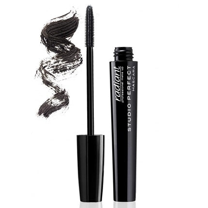 Radiant Professional Studio Perfect Volume Mascara with Silicone Brush and Natural Wax 0.30 ounces Black 01