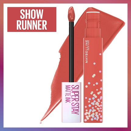 Maybelline New York Super Stay Matte Ink Liquid Lipstick Transfer Proof Long Lasting Limited Edition Birthday Cake Scented Shades 0.17 Fl Oz 400 Show Runner