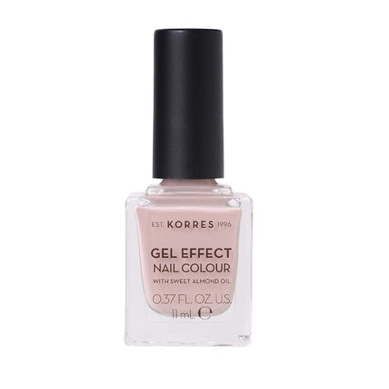 KORRES Sweet Almond Nail Colour 32 Cocos Sand Vegan Nail Polish with Gel Effect 11ml