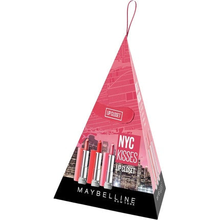 Maybelline New York NYC Kisses Gift Set Colour For All Mauve Pink Red Lipstick
