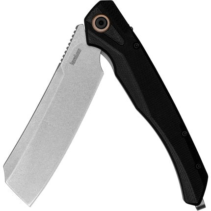 Kershaw Strata Cleaver Pocket Knife D2 Steel 4 Inch Blade Stonewashed Finish