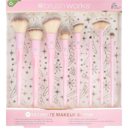 Brushworks Ultimate Makeup Brush Set One Size Pink