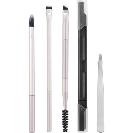 Real Techniques Limited Edition Brush Blend and Brow Holiday Kit 5 Piece Gift Set