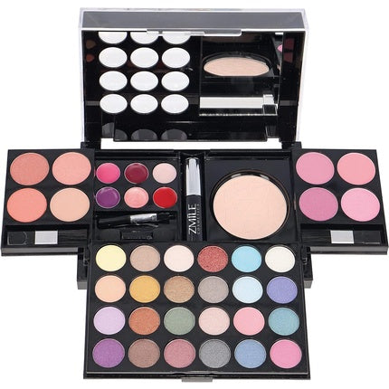 ZMILE COSMETICS All You Need To Go Beauty Box Vegan Cosmetics with Mirror - Small Make-Up Set for On the Go, for Traveling and as a Gift