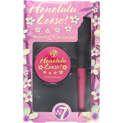 W7 Honolulu Loose Bronzing Powder Set with Brush