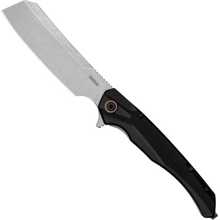 Kershaw Strata Cleaver Pocket Knife D2 Steel 4 Inch Blade Stonewashed Finish