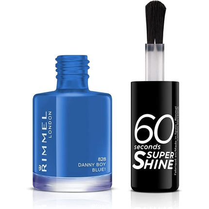Rimmel 60 Seconds Super Shine Nail Polish 8ml Danny Boy Blue