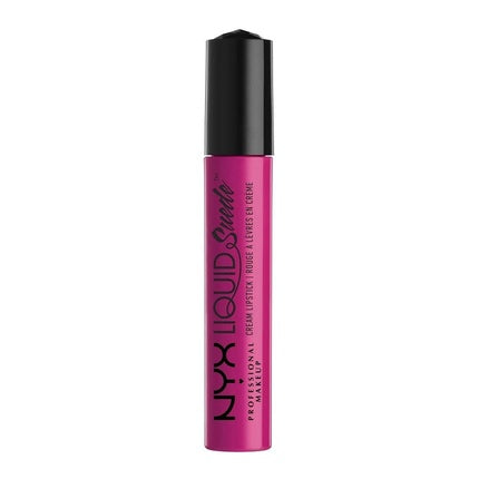 NYX Professional Makeup Liquid Suede Cream Lipstick Pink Lust Hot Pink 0.13 Fl Oz