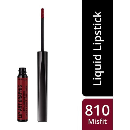 Rimmel London Lip Art Graphic Liner&amp;Liquid Lipstick 810 Be Free