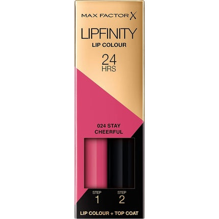 Max Factor Lipfinity Long-Lasting Two Step Lipstick 24 Stay Cheerful 4.2g