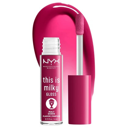 NYX Professional Makeup This Is Milky Gloss 12 Hour Hydration Vegan Malt Shake Warm Red