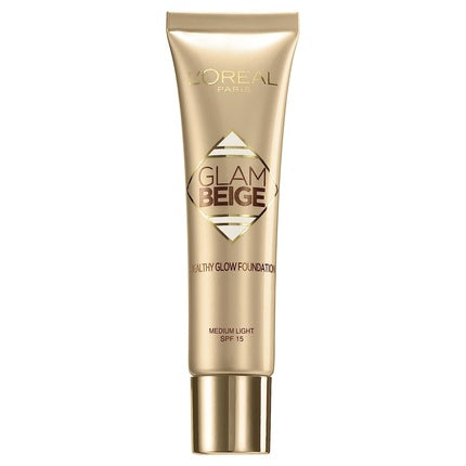L'OREAL Glam Beige Natural Healthy Glow Foundation SPF20 30ml Medium Light Beige
