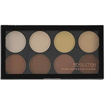 Revolution Iconic Lights & Contour Pro Contouring Palette 8 x 1.6g