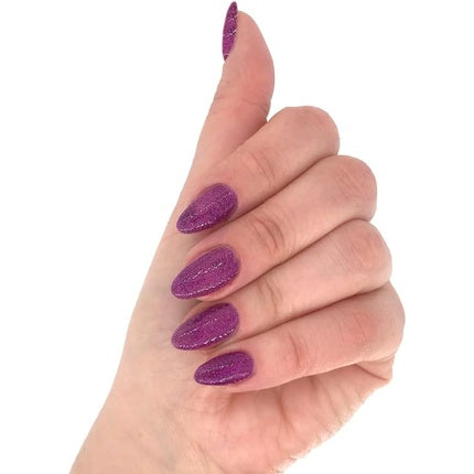 Layla Cosmetics Gel Nail Polish Colour Purple Glitter 0.01 Litre