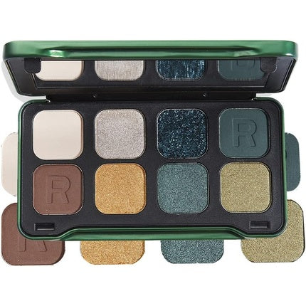 Revolution Forever Flawless Dynamic Eyeshadow Palette in Purple, Green, Red, Blue, Smoky