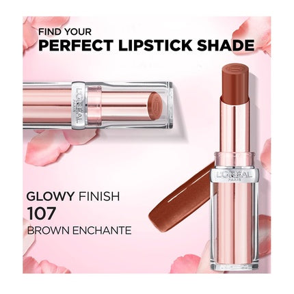L'Oréal Paris Color Riche Glow Paradise 107 Brown Enchante Moisturizing Lipstick 3.8g
