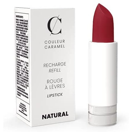 Couleur Caramel Organic & Vegan Matte Lipstick Refill 120 Dark Red
