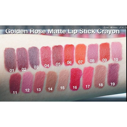 Golden Rose Matte Lipstick Column 15