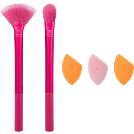 Real Techniques Limited Edition Starlite Nights Brush and Sponge Kit 5 Piece Gift Set