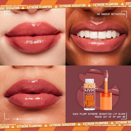 NYX Professional Makeup Duck Plump Lip Plumping Gloss 08 Mauve Out My Way