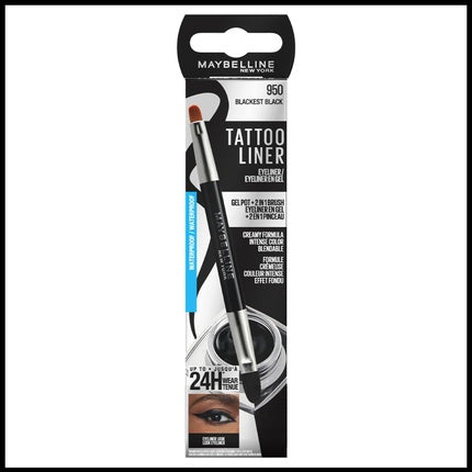 Maybelline Tattoo Liner Eyeliner Waterproof Gel Eyeliner 950 Blackest Black