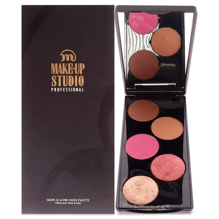 Make-Up Studio Professional Amsterdam Shape &amp; Glow Cheek Palette in Pink