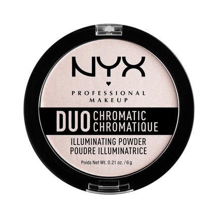 NYX Professional Makeup Duo Chromatic Illuminating Powder Snow Rose 0.21oz