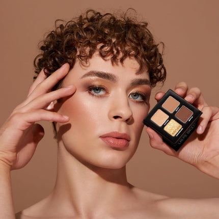 Sigma Beauty Quad Eyeshadow Palette Buttery Soft Formula Buildable Blendable Shades Flawless Eye Look Designed for All Day Wear Crème Brûlée