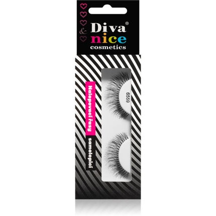 Diva &amp; Nice Cosmetics False Eyelashes in Natural Hair No. 6559 - 1 pc
