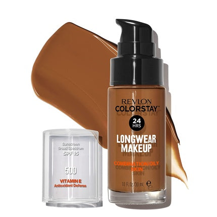 Revlon ColorStay Liquid Foundation Makeup for Combination/Oily Skin SPF 15 Walnut 1.0oz
