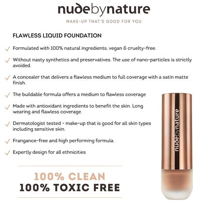 Nude by Nature Flawless Liquid Foundation N6 Olive