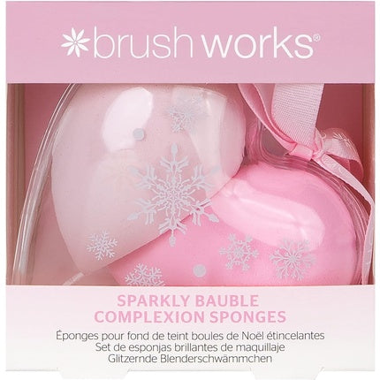 Brushworks Sparkly Bauble Complexion Sponges - Pack of 2