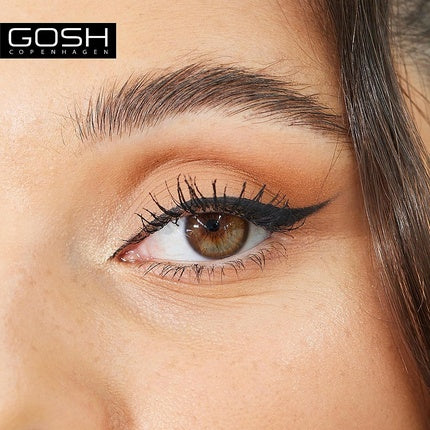 Gosh Matte Eyeliner in Intense Black Creamy Soft Texture High Coverage Ideal for Smokey Eyes Perfect for Mascara Vegan and Fragrance