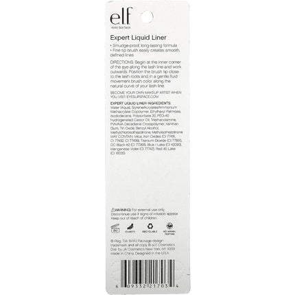 e.l.f. Expert Liquid Liner Midnight 0.15 Fluid Ounce