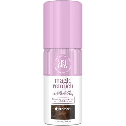 Nishlady Magic Retouch Sprays for Women Dark Brown 100ml Instant Root Concealer Spray
