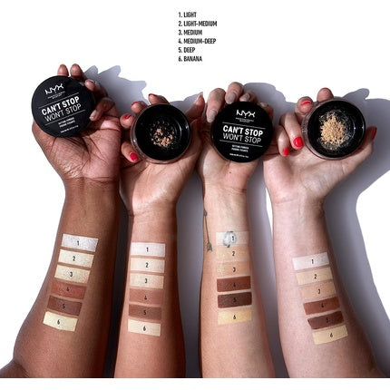Nyx Professional Makeup Can't Stop Won't Stop Setting Powder 03 Medium 6g