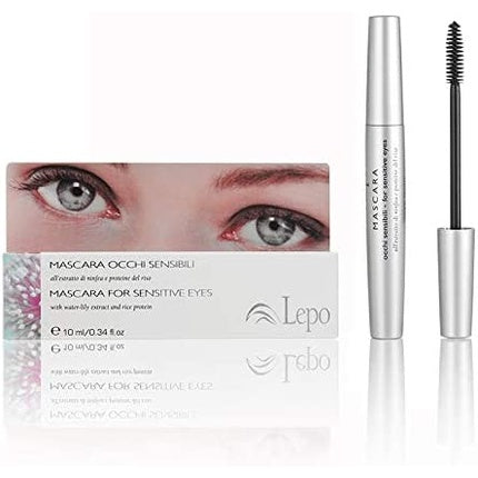 LEPO Rimmel Sensitive Eyes Mascara for Eyelashes Color Black 10ml Make-up