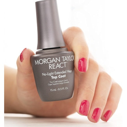 Morgan Taylor React Nail Polish Top Coat 0.5 oz