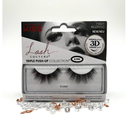 Kiss Lash Couture Triple Push-Up Eyelashes Collection 73521 KLCP01C 3D Effect