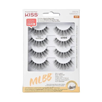 KISS My Lash But Better False Eyelashes 'Well Blended' 4 Pairs