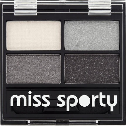 Miss Sporty Studio Colour Quattro Eye Shadow 404 Real Smoky/Smoky Black - 5g