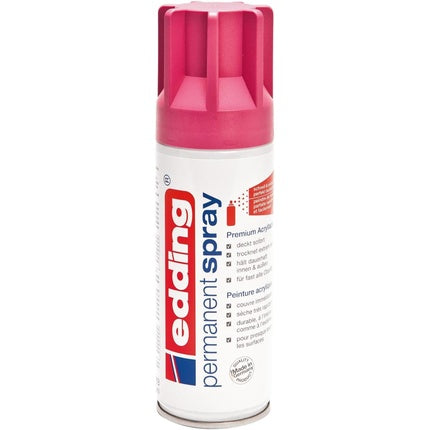 Edding Permanent Tele Magenta 200ml Spray Premium Acrylic Varnish RAL 4010